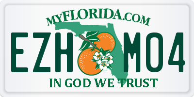 FL license plate EZHM04