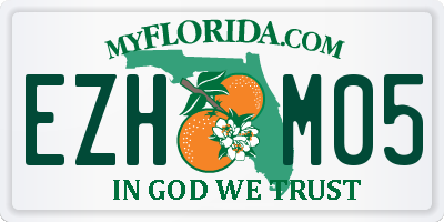 FL license plate EZHM05