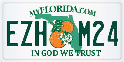 FL license plate EZHM24