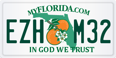 FL license plate EZHM32