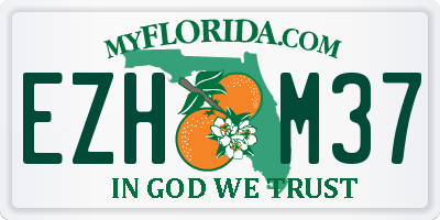 FL license plate EZHM37