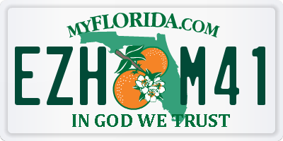 FL license plate EZHM41