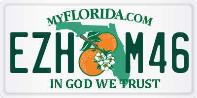 FL license plate EZHM46