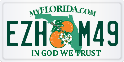 FL license plate EZHM49