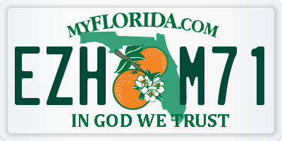 FL license plate EZHM71