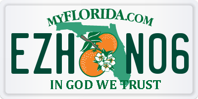 FL license plate EZHN06