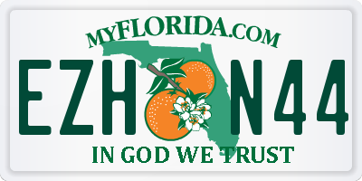 FL license plate EZHN44