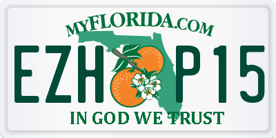 FL license plate EZHP15