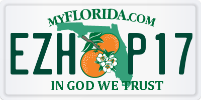 FL license plate EZHP17