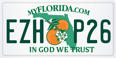 FL license plate EZHP26