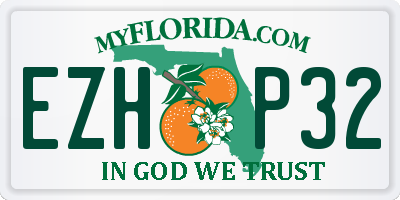 FL license plate EZHP32