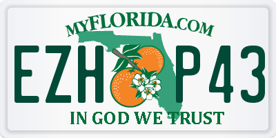 FL license plate EZHP43