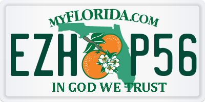 FL license plate EZHP56