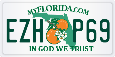 FL license plate EZHP69
