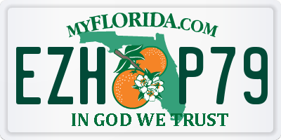 FL license plate EZHP79