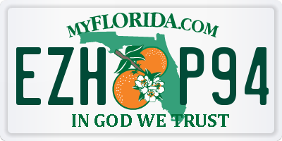 FL license plate EZHP94