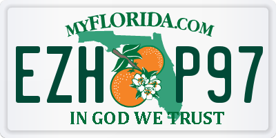FL license plate EZHP97