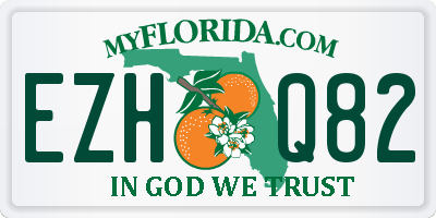 FL license plate EZHQ82
