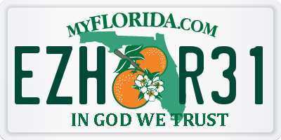 FL license plate EZHR31