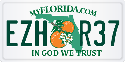 FL license plate EZHR37