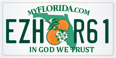 FL license plate EZHR61