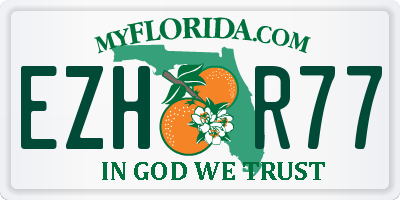 FL license plate EZHR77