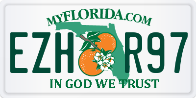FL license plate EZHR97