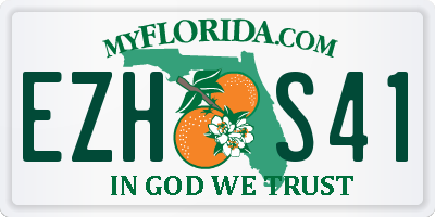 FL license plate EZHS41
