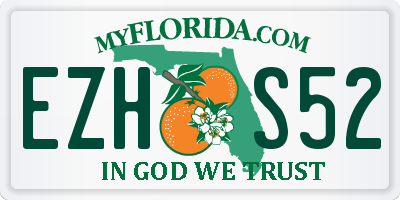 FL license plate EZHS52