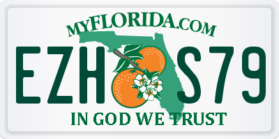 FL license plate EZHS79