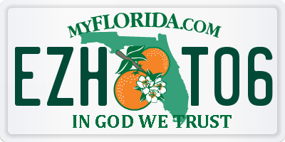 FL license plate EZHT06