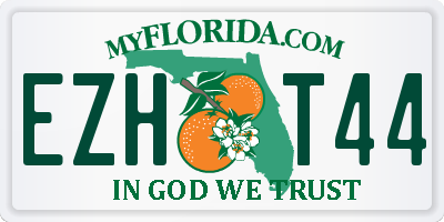 FL license plate EZHT44