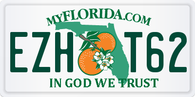 FL license plate EZHT62