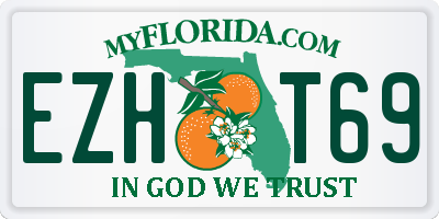 FL license plate EZHT69