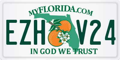 FL license plate EZHV24