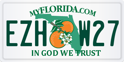 FL license plate EZHW27