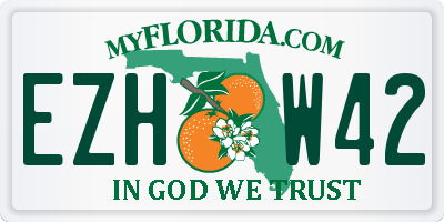 FL license plate EZHW42
