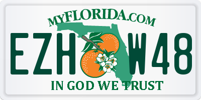 FL license plate EZHW48