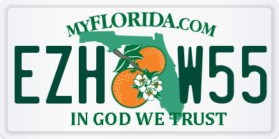 FL license plate EZHW55