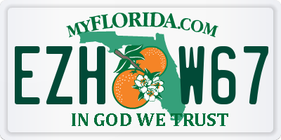 FL license plate EZHW67