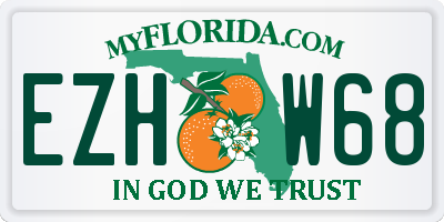 FL license plate EZHW68