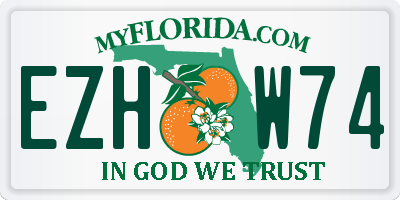 FL license plate EZHW74