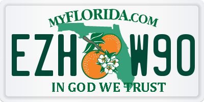 FL license plate EZHW90