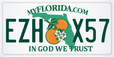 FL license plate EZHX57