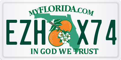 FL license plate EZHX74