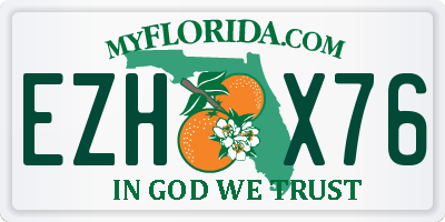 FL license plate EZHX76