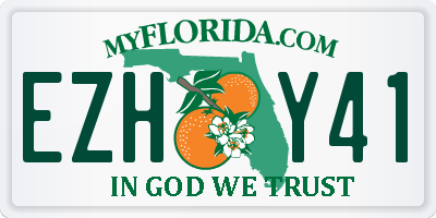 FL license plate EZHY41