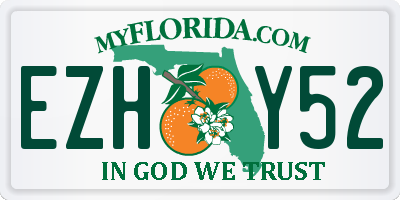 FL license plate EZHY52