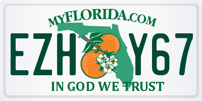 FL license plate EZHY67