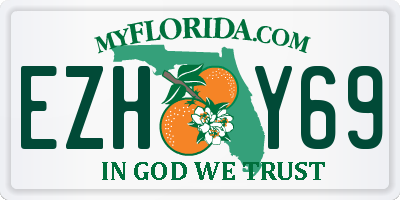 FL license plate EZHY69
